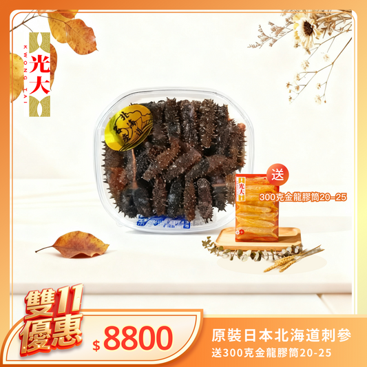 原裝日本北海道刺參 + 金龍膠筒20-25 300克